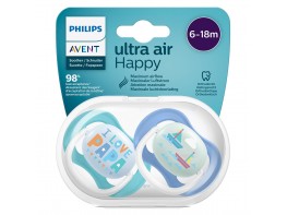Imagen del producto Avent chupete ultra air happy 6-18 niño