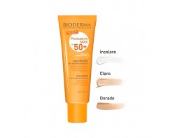 Imagen del producto Bioderma Photoderm max 50+ aquafluido dorado 40ml