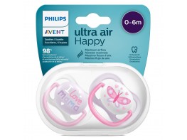 Imagen del producto Avent chupete ultra air happy 0-6 niña