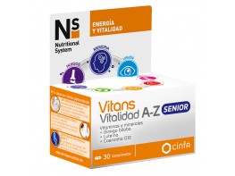 Imagen del producto N+S vitans vitalidad a-z senior 30 comp