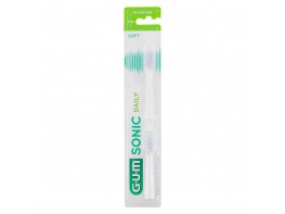 Imagen del producto Gum Sonic Daily recambios para cepillo de dientes 2u