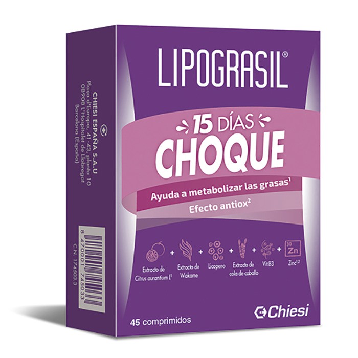 LIPOGRASIL 15 DIAS CHOQUE 45 COMPRIMIDOS