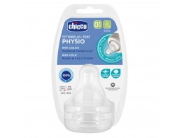 Chicco Tetina Physio silicona f/lento 0m+ 2und