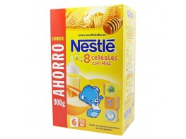Nestlé papilla 8 cereales con miel y bifidus 900g