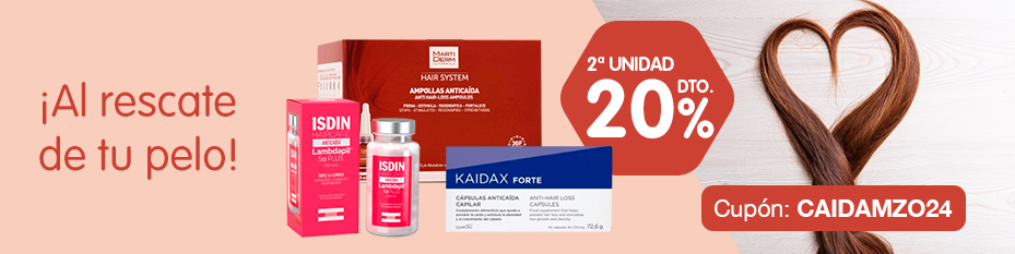 20% de descuento en la segunda unidad en productos anticaida